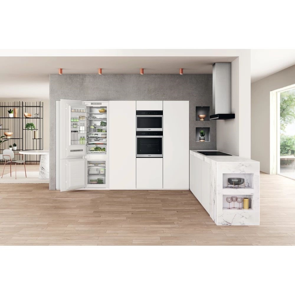 Whirlpool WHC20 T593 P alulfagyasztós, beépíthető, Hűtő:212L, Fagyasztó:68L, No frost hűtőszekrény