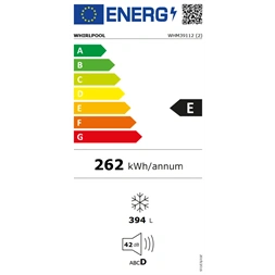 Whirlpool WHM39112 fehér, Fagyasztó:390L, fagyasztóláda