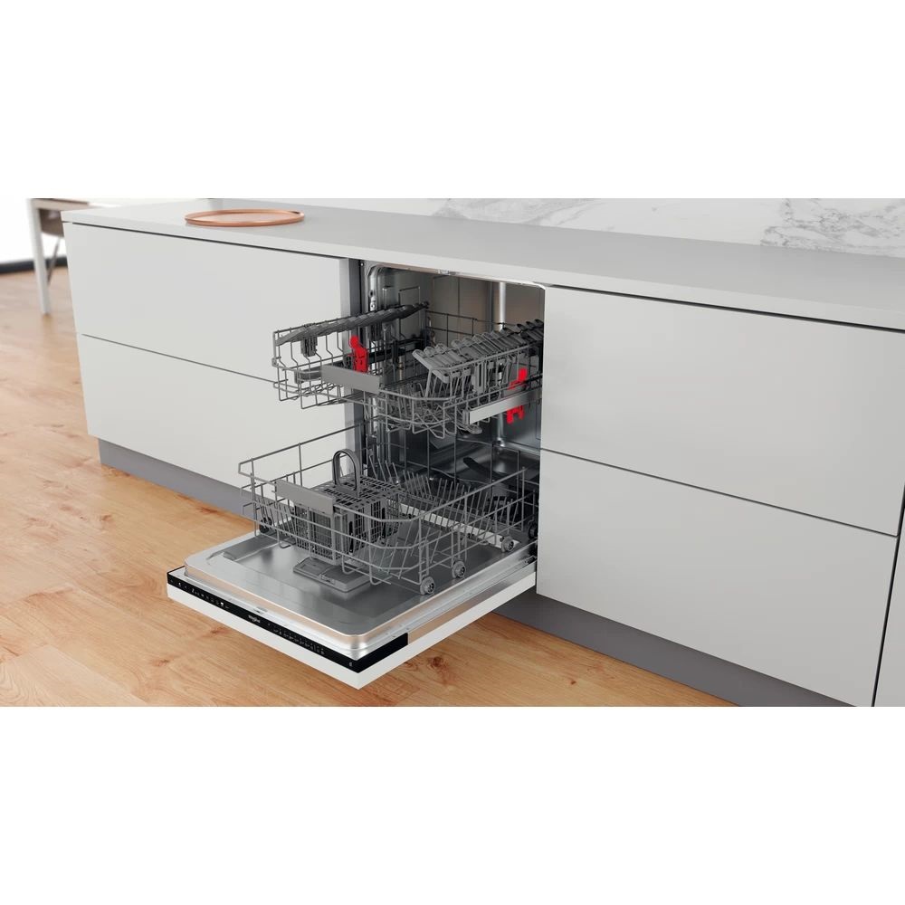 Whirlpool WIO 3C33 E 6.5 programok száma: 10, beépíthető, 14 terítékes mosogatógép 