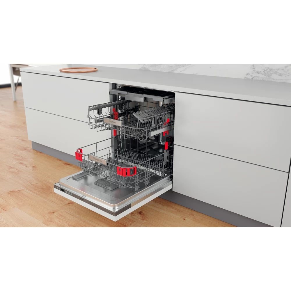 Whirlpool WIO 3O540 PELG programok száma: 10, beépíthető, 14 terítékes mosogatógép 