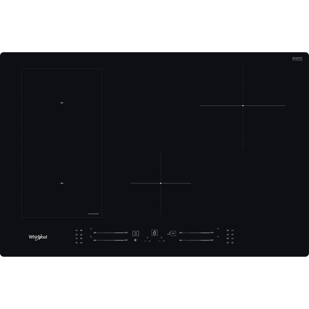 Whirlpool WL S3777 NE fekete, beépíthető, indukciós, főzőzóna: 4, beépíthető méret: 56cm, főzőlap