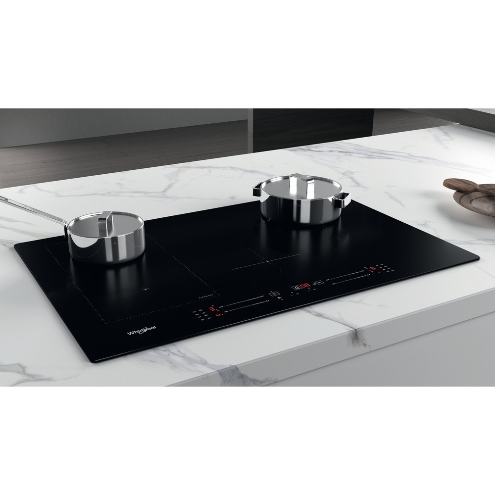 Whirlpool WL S3777 NE fekete, beépíthető, indukciós, főzőzóna: 4, beépíthető méret: 56cm, főzőlap