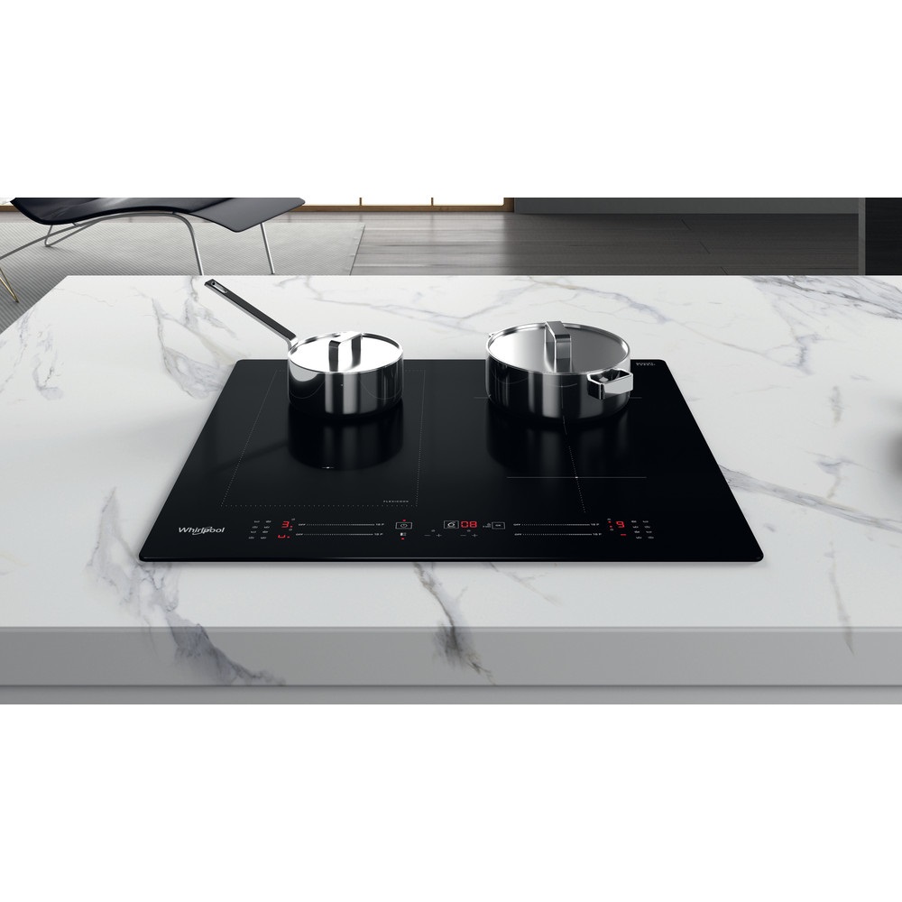 Whirlpool WL S7960 NE fekete, beépíthető, indukciós, főzőzóna: 4, beépíthető méret: 56cm, főzőlap (Újszerű)