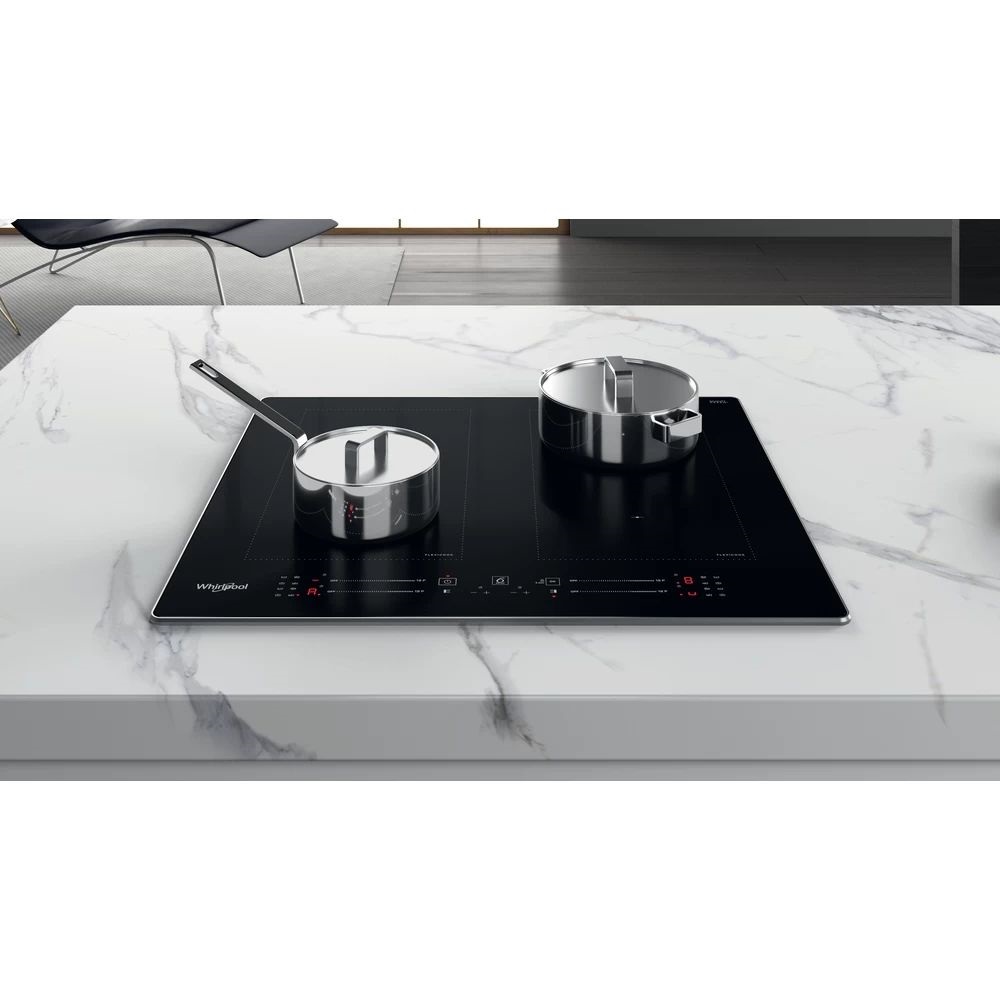 Whirlpool WL S8560 AL fekete, beépíthető, indukciós, főzőzóna: 4, beépíthető méret: 56cm, főzőlap