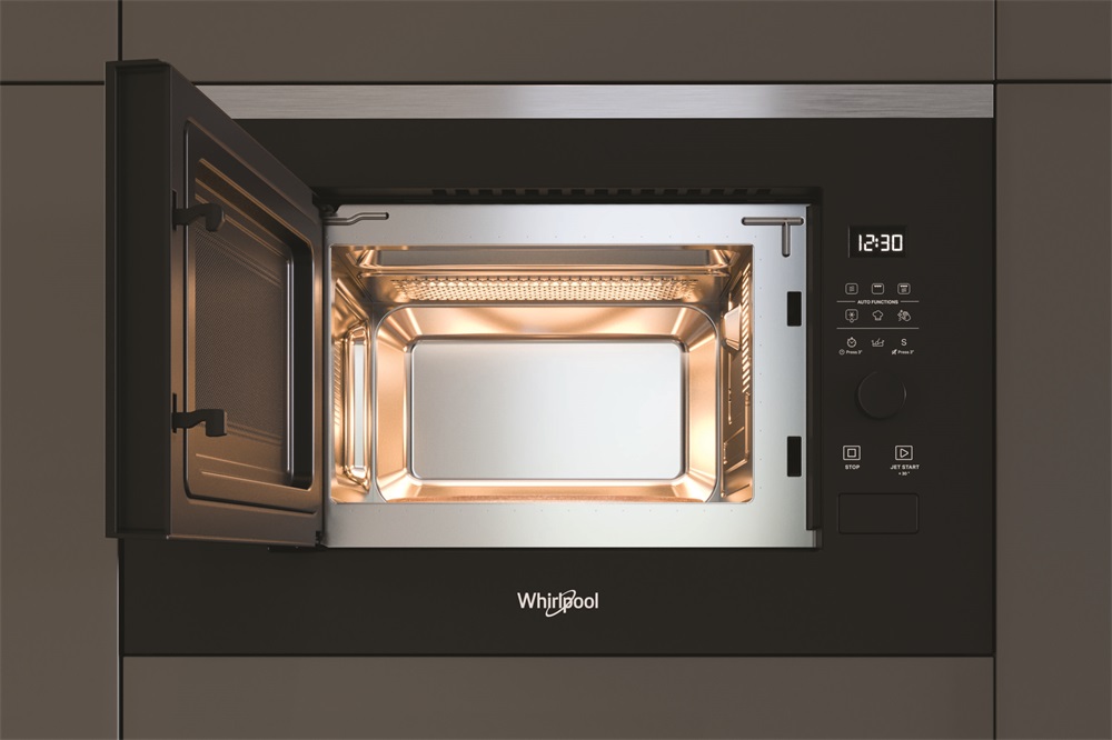 Whirlpool WMF200G 1200W 20L fekete beépíthető mikrohullámú sütő