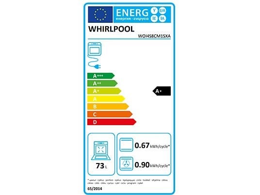 Whirlpool WOI4S8CM1SXA inox, beépíthető, sütőtér: 73L, sütő