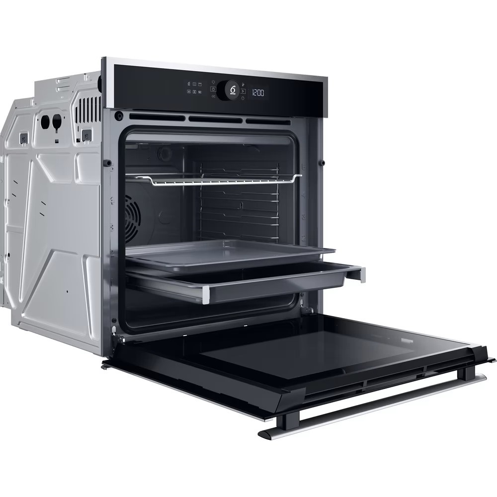 Whirlpool WOI4S8HM1SXA inox-fekete, beépíthető, sütőtér: 73 liter,grill, légkeverés sütő