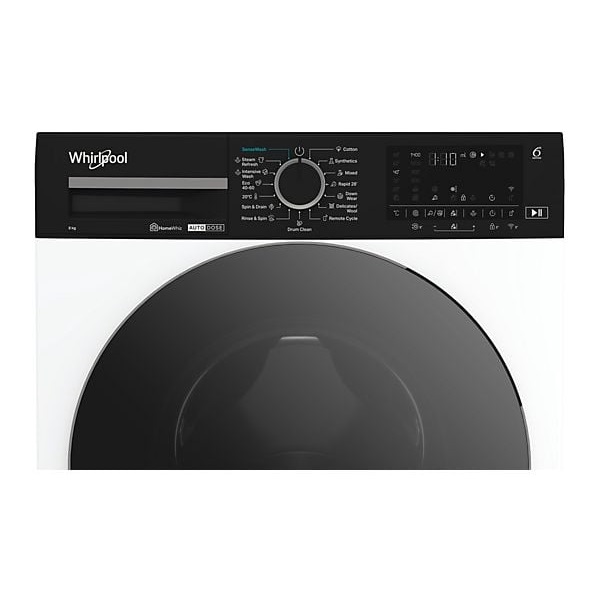 Whirlpool WPM 87W ADS EE fehér, elöltöltős, max.1400ford., 8 kg, mosógép