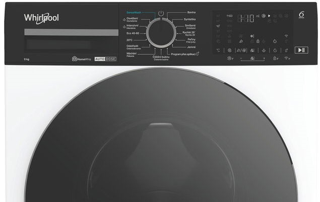 Whirlpool WPM 97W ADS EE fehér, elöltöltős, max.1400ford., 9 kg, mosógép