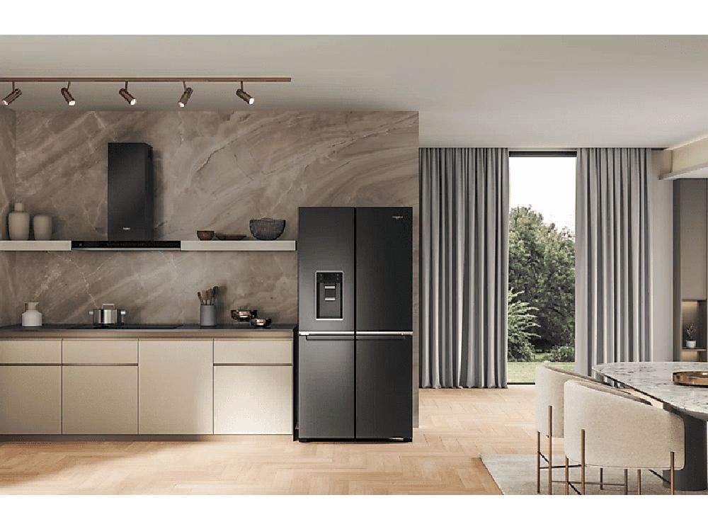 Whirlpool WQ9I FO2BX EF fekete, Side-by-Side, Hűtő:355L, Fagyasztó:237L, hűtőszekrény
