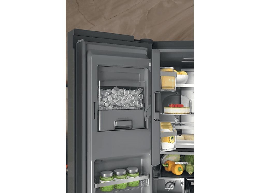 Whirlpool WQ9I FO2BX EF fekete, Side-by-Side, Hűtő:355L, Fagyasztó:237L, hűtőszekrény
