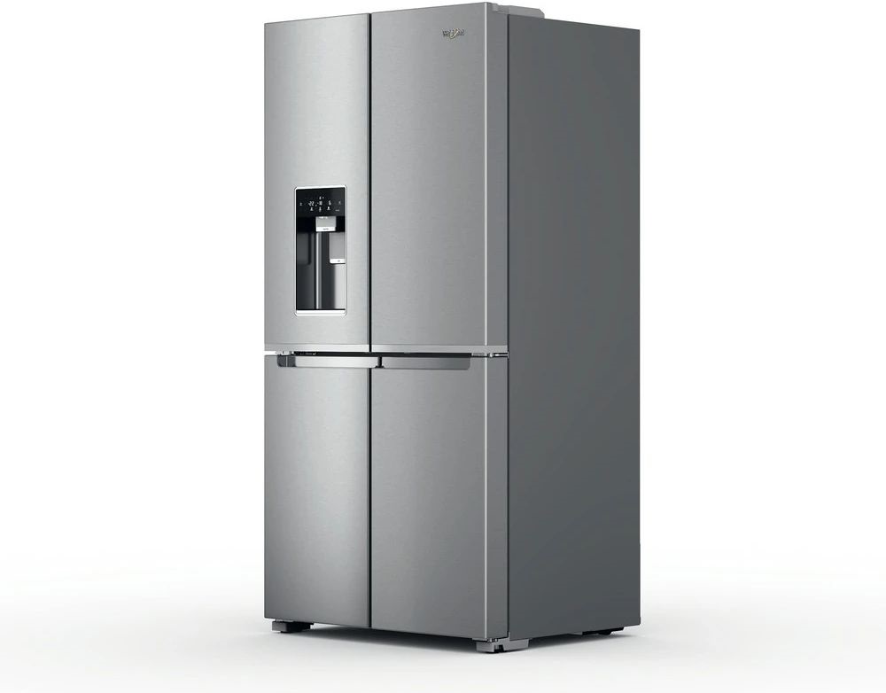 Whirlpool WQ9I MO2L EF inox, Side-by-Side, Hűtő:355L, Fagyasztó:237L, hűtőszekrény