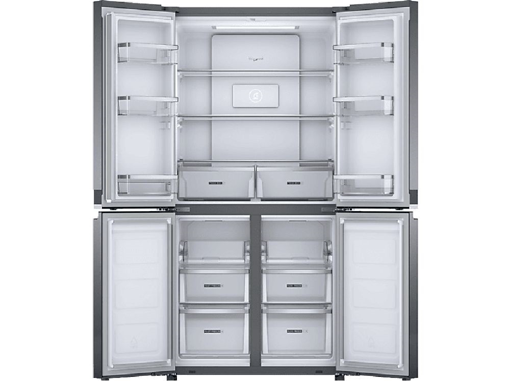Whirlpool WQ9 E2L EF inox, Side-by-Side, Hűtő:388L, Fagyasztó:222L, hűtőszekrény