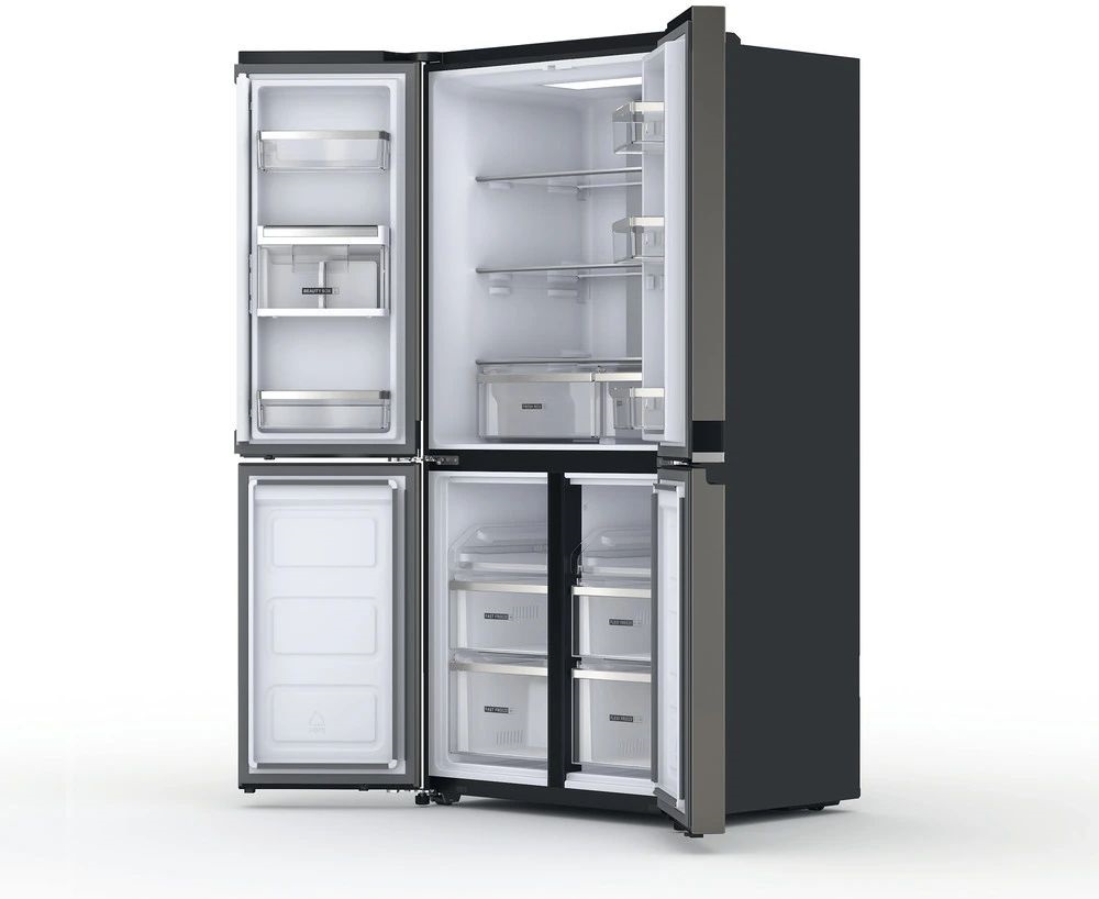 Whirlpool WQ9 U2BL EF fekete, Side-by-Side, Hűtő:409L, Fagyasztó:268L, hűtőszekrény