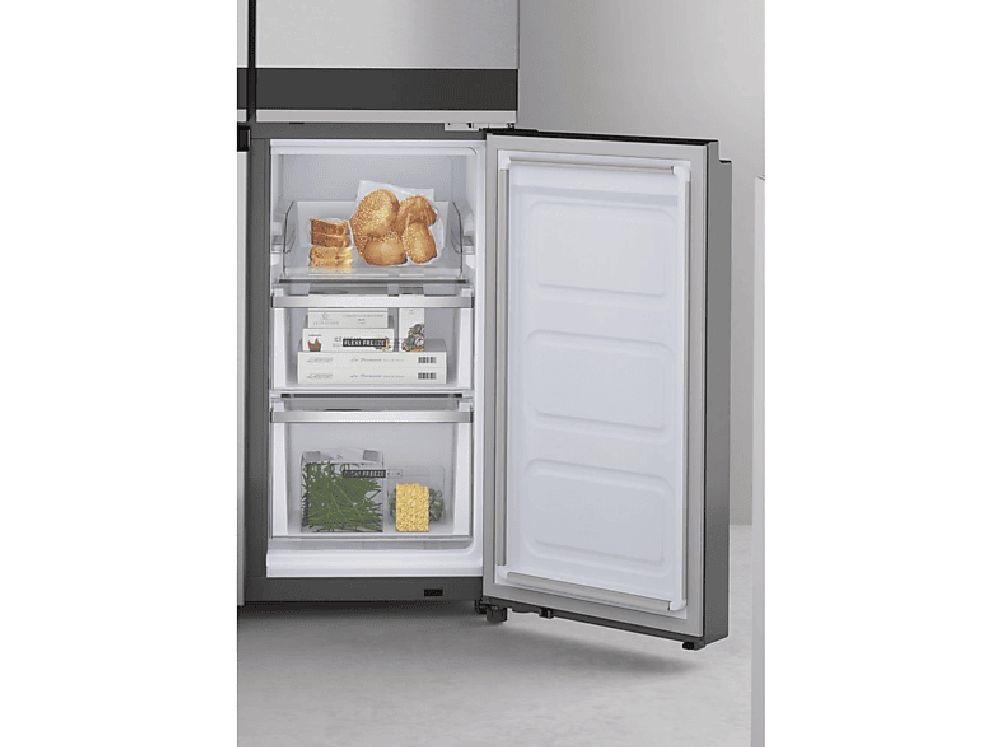 Whirlpool WQ9 U2L EF inox, Side-by-Side, Hűtő:388L, Fagyasztó:206L, hűtőszekrény
