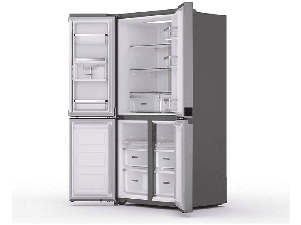 Whirlpool WQ9 U2L EF inox, Side-by-Side, Hűtő:388L, Fagyasztó:206L, hűtőszekrény