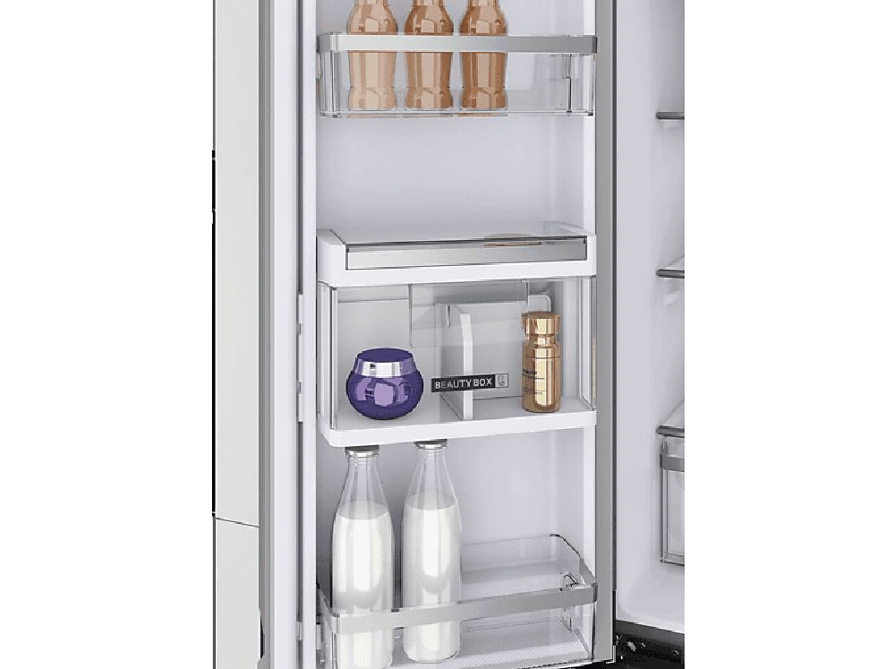 Whirlpool WQ9 U2L EF inox, Side-by-Side, Hűtő:388L, Fagyasztó:206L, hűtőszekrény