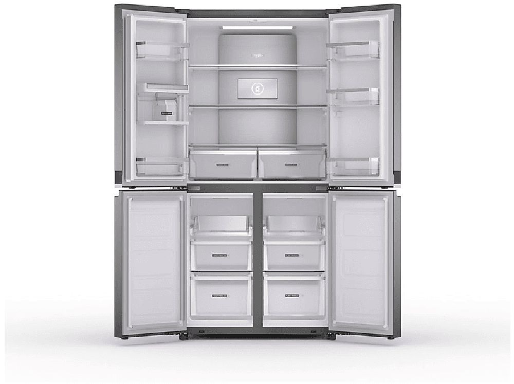Whirlpool WQ9 U2L EF inox, Side-by-Side, Hűtő:388L, Fagyasztó:206L, hűtőszekrény