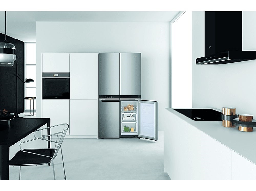 Whirlpool WQ9 U2L EF inox, Side-by-Side, Hűtő:388L, Fagyasztó:206L, hűtőszekrény