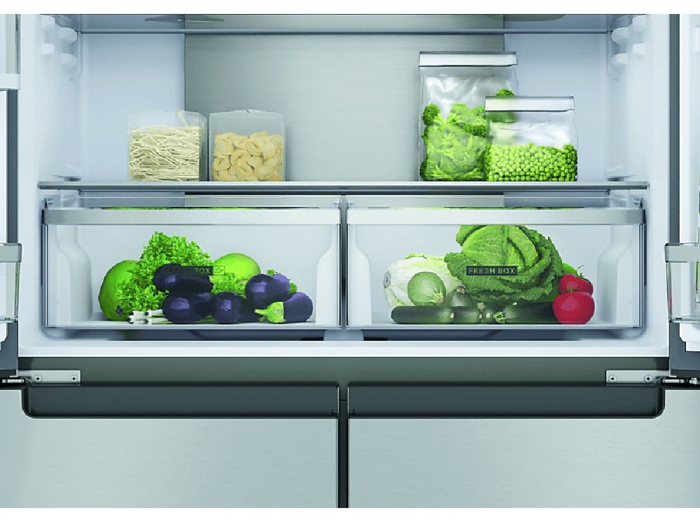 Whirlpool WQ9 U2L EF inox, Side-by-Side, Hűtő:388L, Fagyasztó:206L, hűtőszekrény