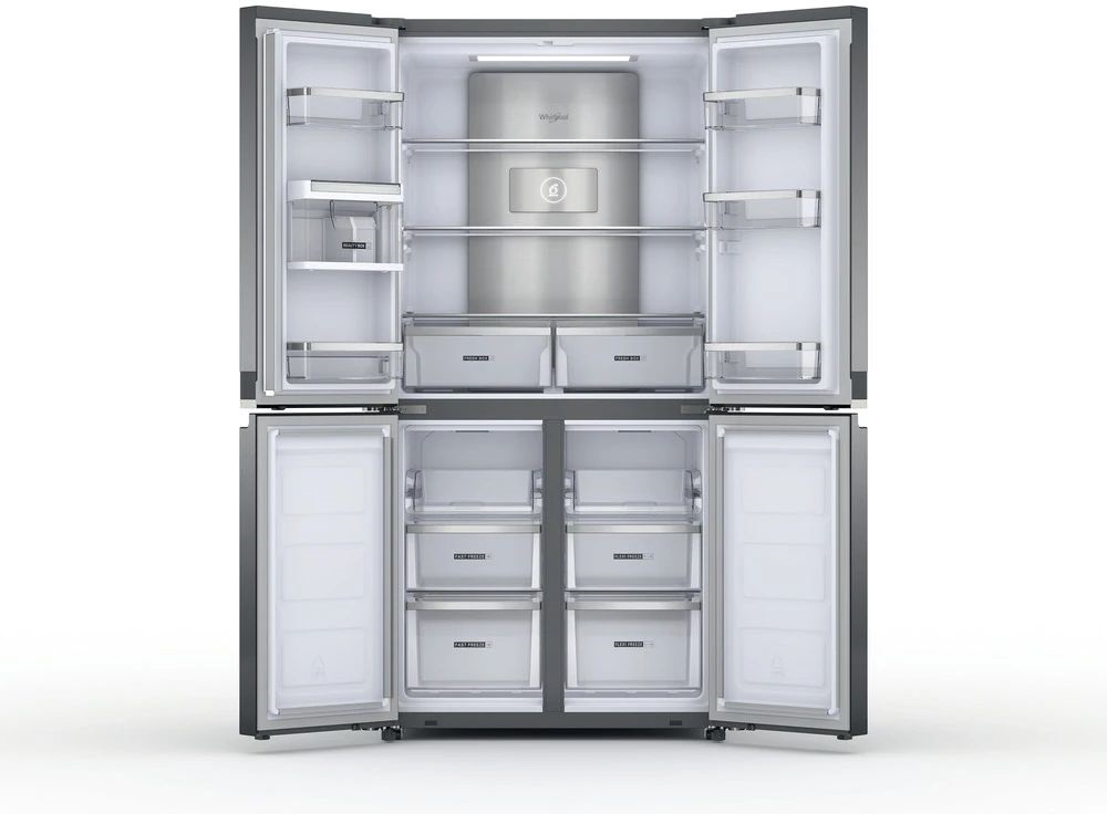 Whirlpool WQ9 U3L EF inox, side-by- side, Hűtő:388L, Fagyasztó:206L, No Frosthűtőszekrény