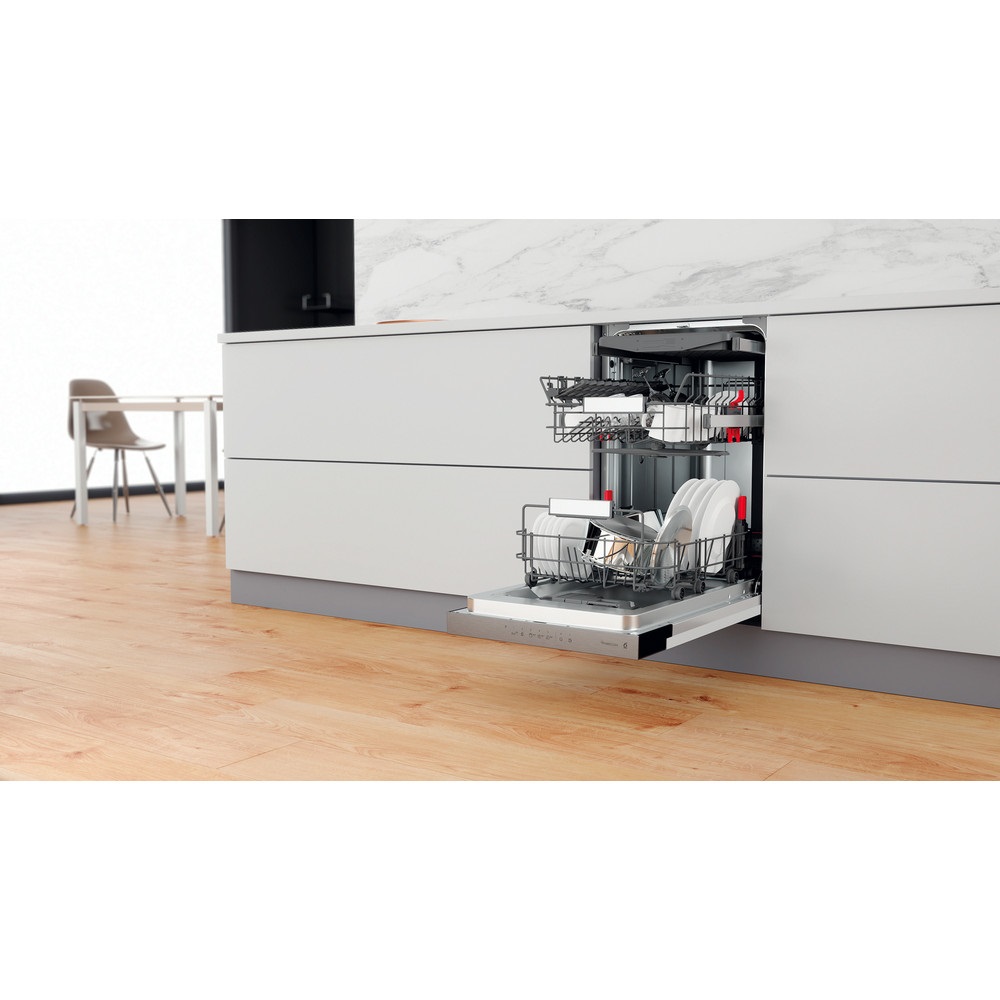 Whirlpool WSBO 3O23 PF X programok száma: 7, beépíthető, 10 terítékes mosogatógép 