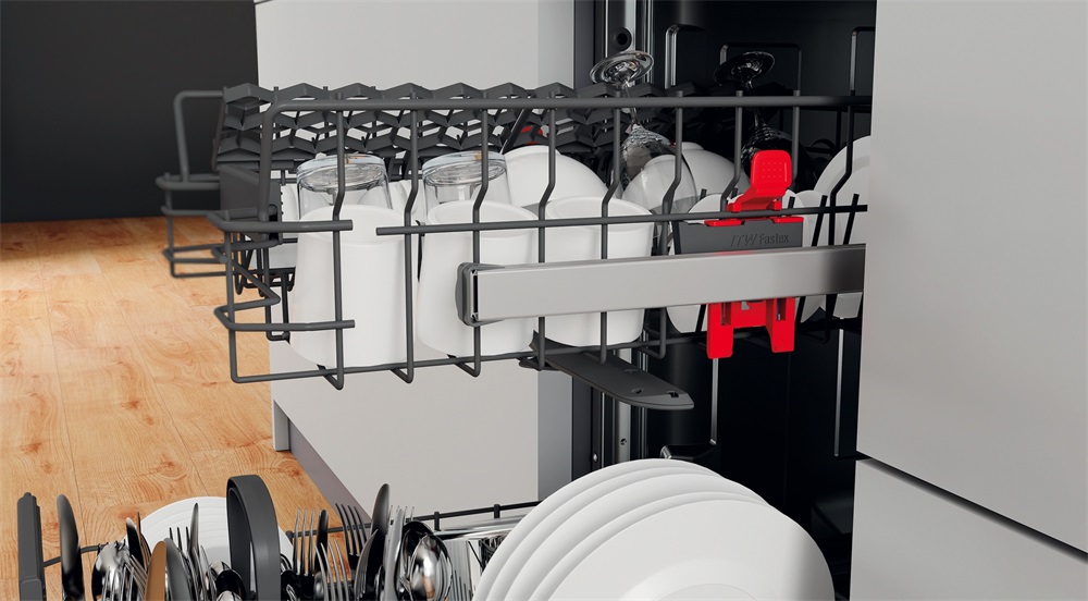 Whirlpool WSFC 3M17 X inox, programok száma: 6, keskeny szabadonálló, 10 terítékes mosogatógép 