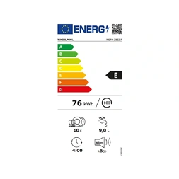 Whirlpool WSFO 3B23 P fehér, programok száma: 7, szabadonálló, 10 terítékes mosogatógép (Használt - B)