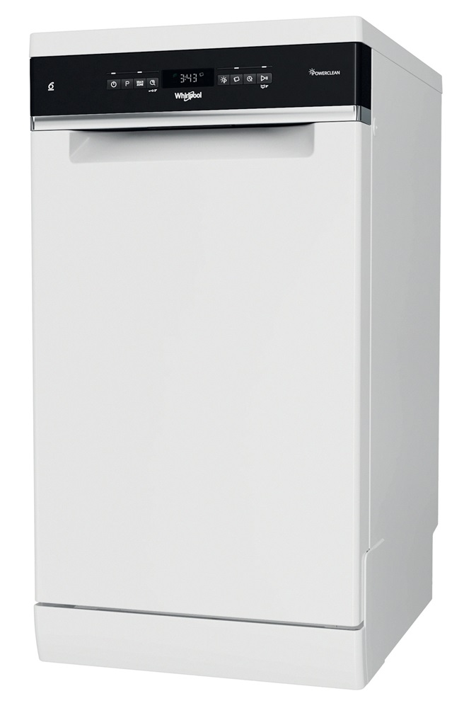 Whirlpool WSFO 3O34 PF fehér, programok száma: 8, keskeny szabadonálló, 10 terítékes mosogatógép (Újszerű)