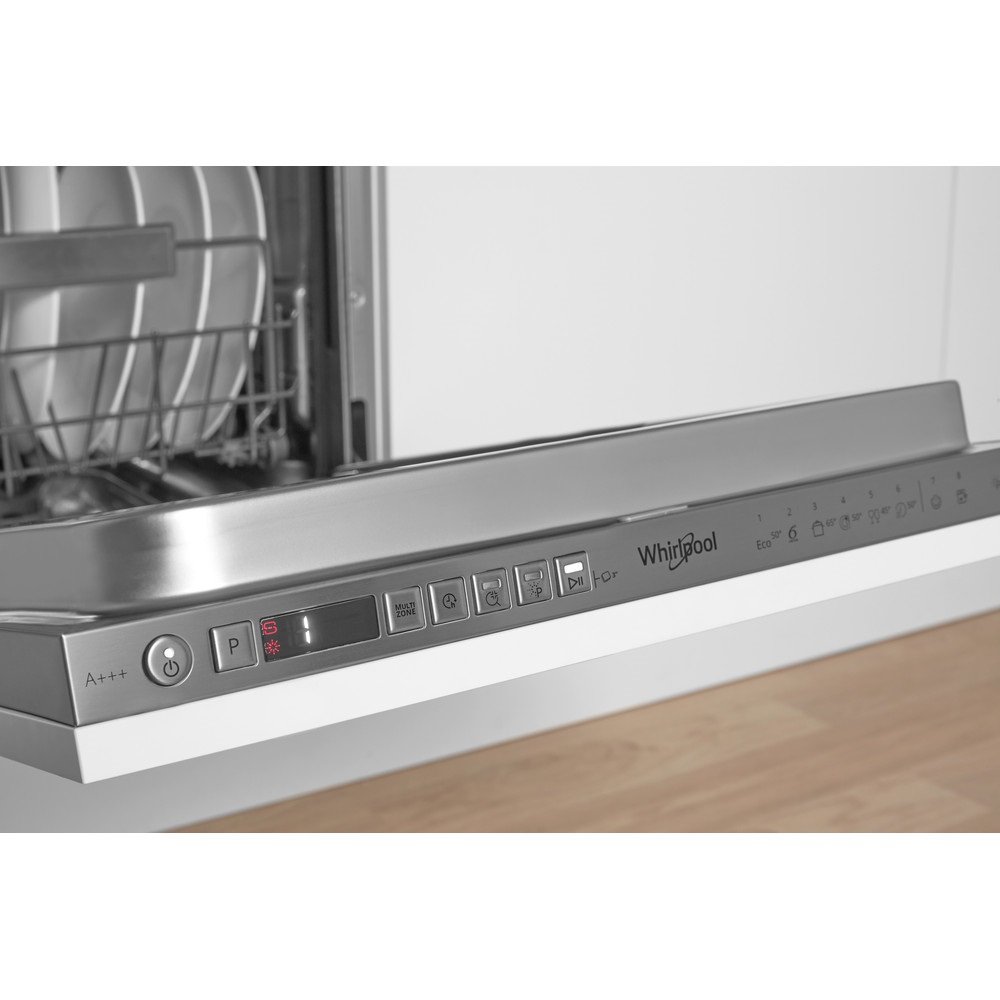 Whirlpool WSIO 3O34 PFE X programok száma: 8, beépíthető, 10 terítékes mosogatógép 