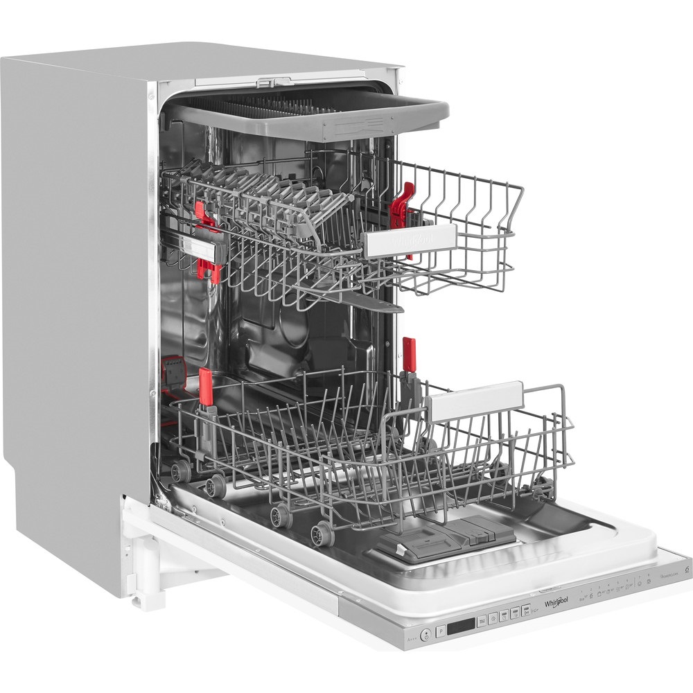 Whirlpool WSIO 3O34 PFE X programok száma: 8, beépíthető, 10 terítékes mosogatógép 