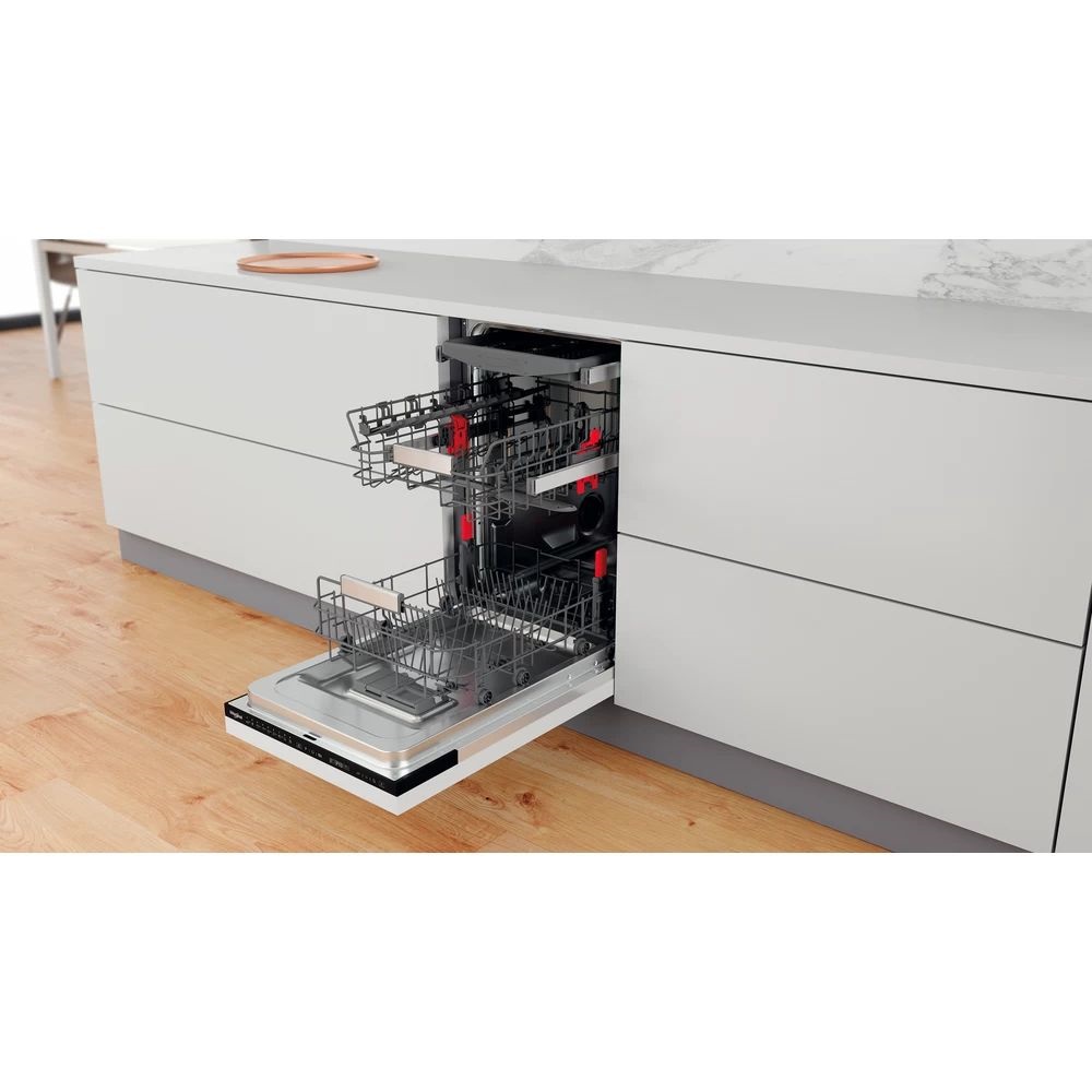Whirlpool WSIP 4O23 PFE programok száma: 9, beépíthető, 10 terítékes mosogatógép 