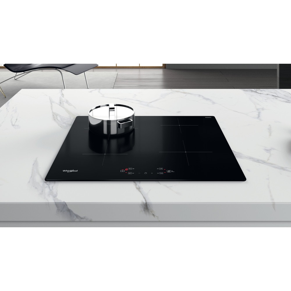 Whirlpool WS Q7360 NE fekete, beépíthető, indukciós, főzőzóna: 4, beépíthető méret: 56cm, főzőlap