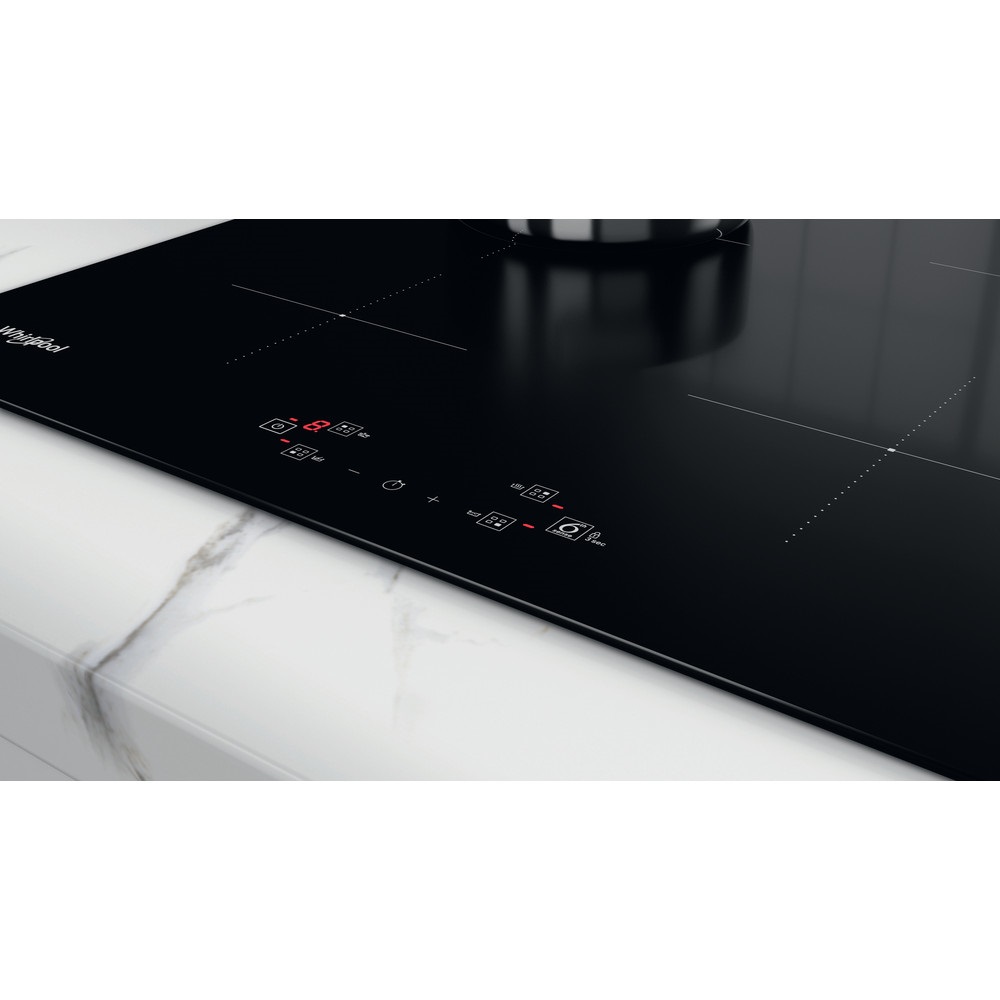 Whirlpool WS Q7360 NE fekete, beépíthető, indukciós, főzőzóna: 4, beépíthető méret: 56cm, főzőlap
