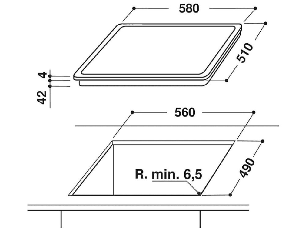 Whirlpool AKT 8601 IX fekete, beépíthető, elektromos üvegkerámia, főzőzóna: 4, beépíthető méret: 56cm, főzőlap