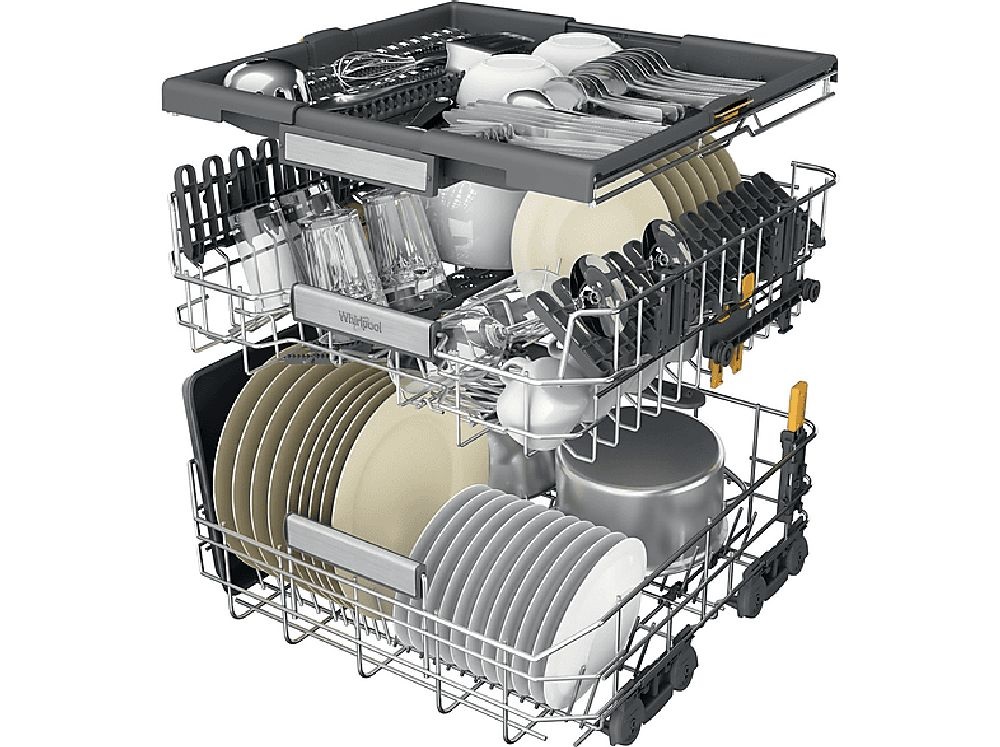Whirlpool hirpool W7I HF60 TUS programok száma: 8, beépíthető, 15 terítékes mosogatógép 