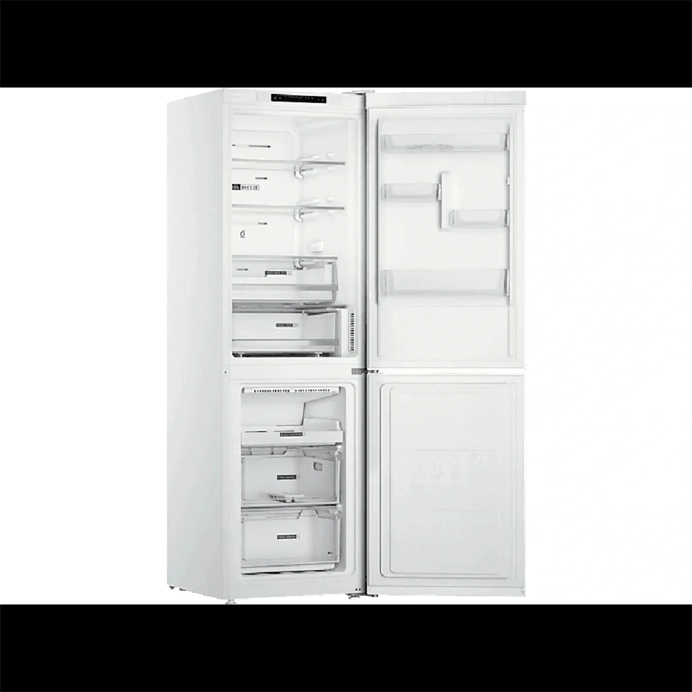 Whirpool W7X 83A OX alulfagyasztós, Hűtő:231L, Fagyasztó:231L, hűtőszekrény