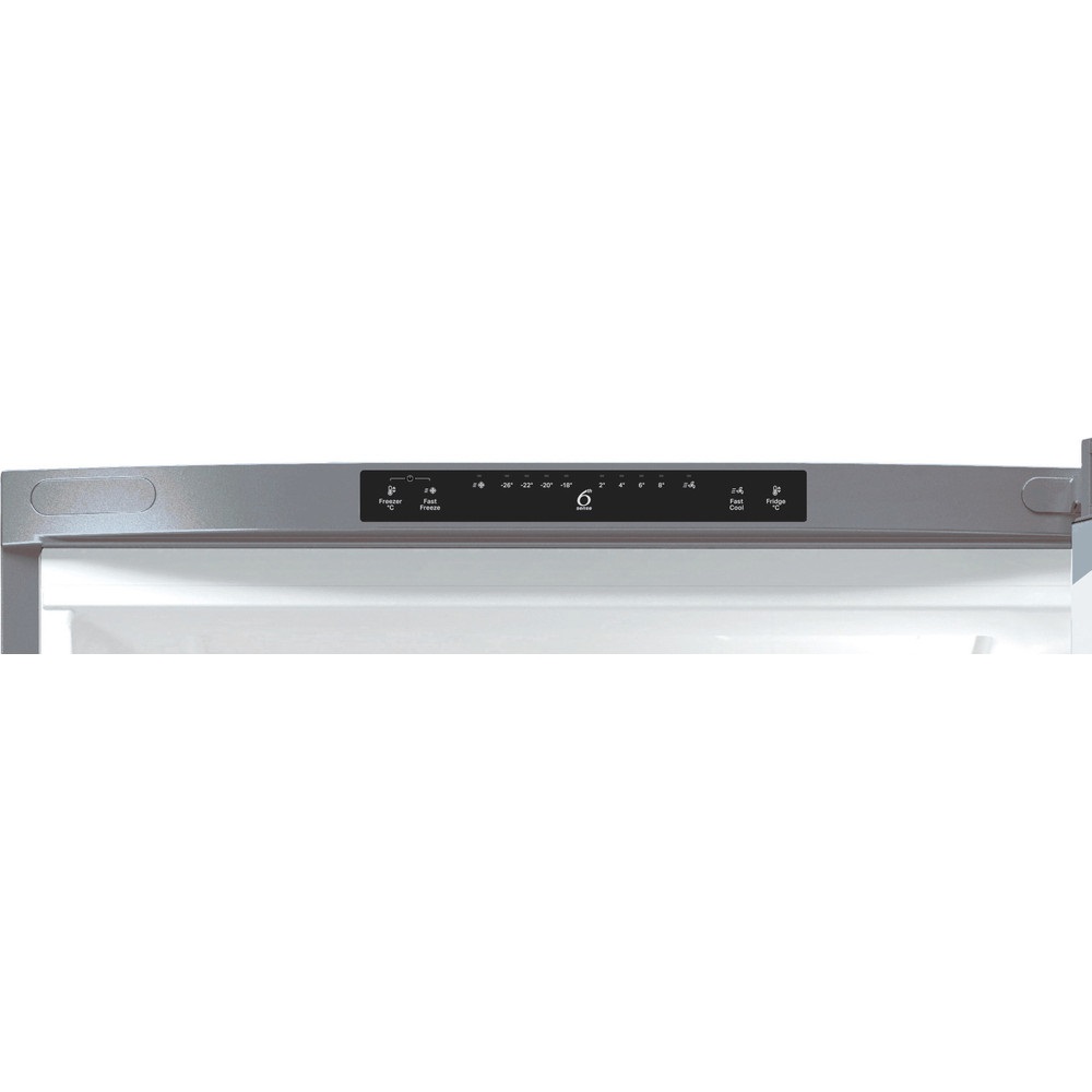 Whirlpool WT70E 831 X inox, felülfagyasztós, Hűtő:317L, Fagyasztó:106L, No frost hűtőszekrény