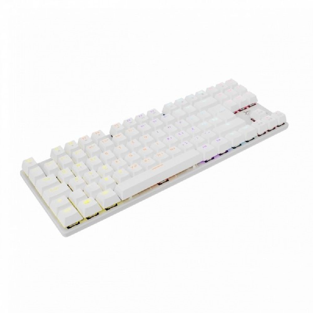 White Shark COMMANDOS GK-2106W/BL-HU fehér mechanikus magyar (blue switch) gamer billentyűzet