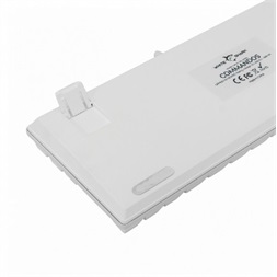 White Shark COMMANDOS GK-2106W/BL-HU fehér mechanikus magyar (blue switch) gamer billentyűzet