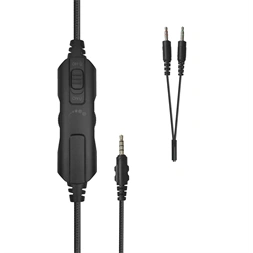 White Shark ELEPHANT vezetékes fekete gamer headset