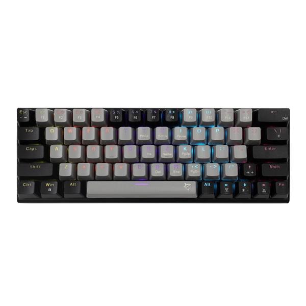 White Shark GK-002723V2-G-B/BL-HU Wakizashi 2 HUN szürke-fekete (blue switch) gamer billentyűzet