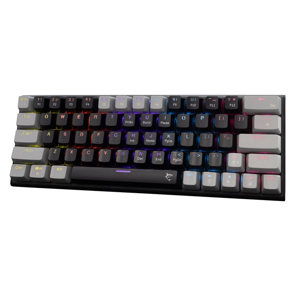White Shark GK-002113V2-B-G/R-HU Wakizashi 2 HUN fekete-szürke (red switch) gamer billentyűzet
