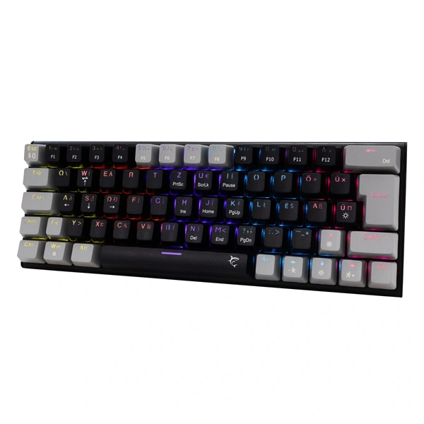 White Shark GK-002123V2-B-G/BL-HU Wakizashi 2 HUN fekete/szürke (blue switch) gamer billentyűzet