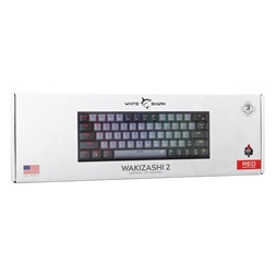 White Shark GK-002713V2-G-B/R-HU Wakizashi 2 HUN szürke-fekete (red switch) gamer billentyűzet