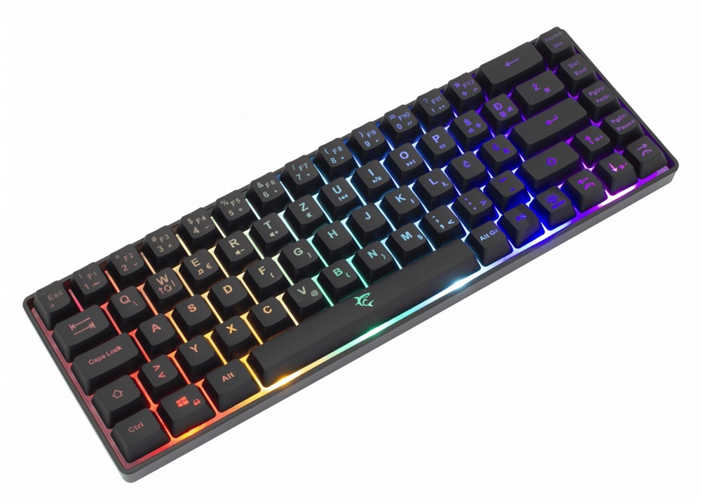 White Shark GK-2201B-HU RONIN-B fekete gamer billentyűzet
