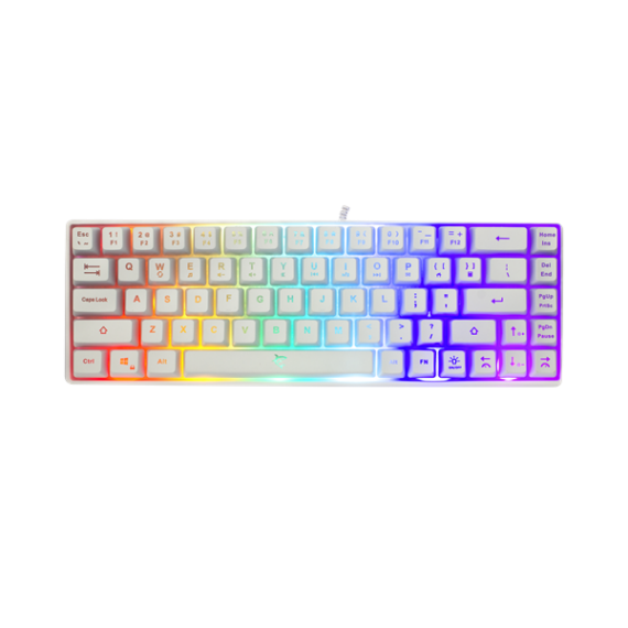 White Shark GK-2201W-HU RONIN-W fehér gamer billentyűzet