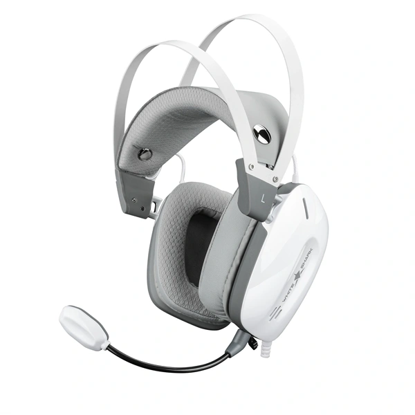 White Shark GOTTAN fehér gamer headset