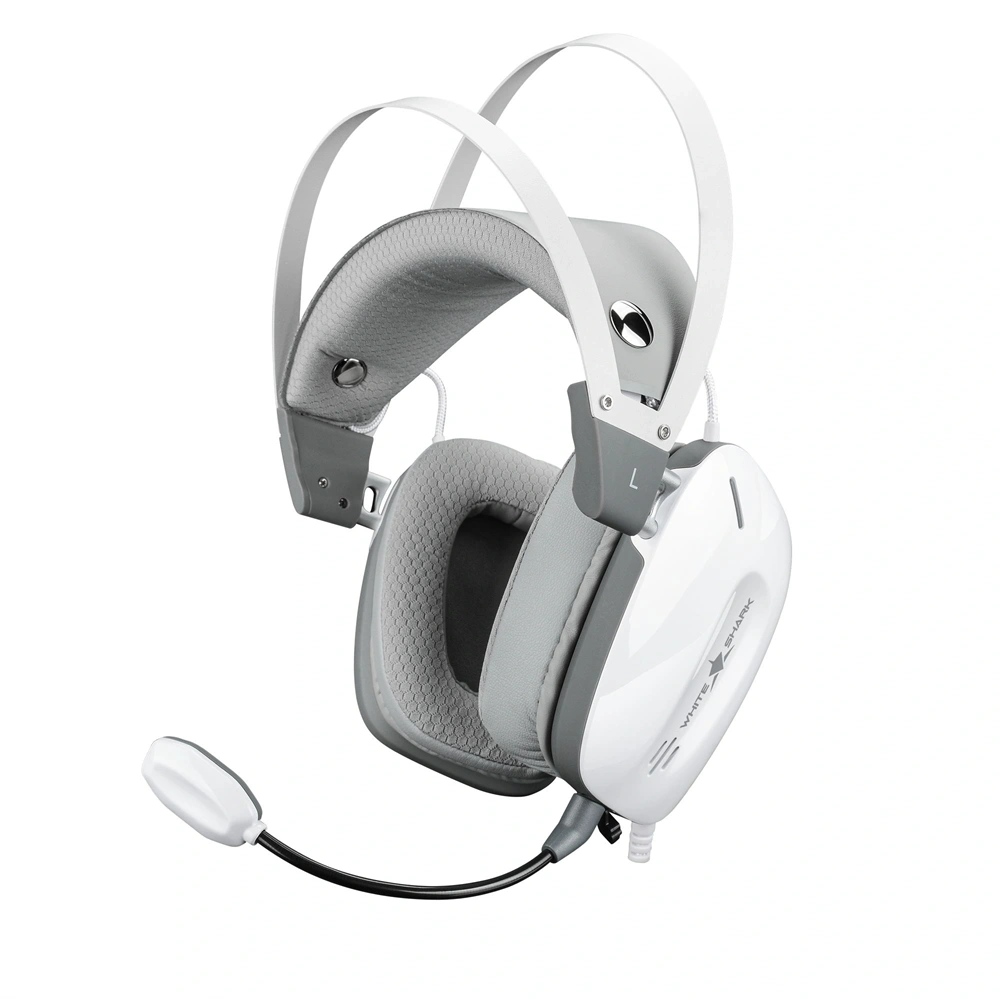 White Shark GOTTAN fehér gamer headset