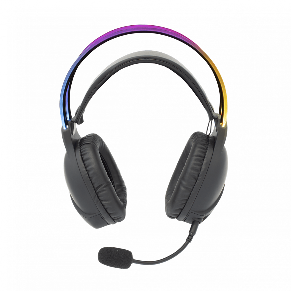 White Shark OX/RGB GH-2140 fekete gamer fejhallgató